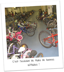 Vélos dans la bourse aux vélos