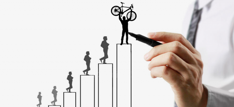 Une équipe de vélotaffeurs qui monte, qui monte…